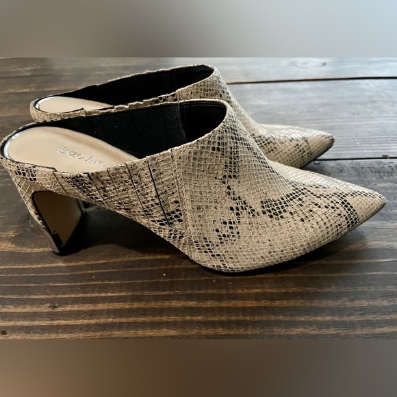 Enzo Angiolini Snake Reptile Print Mules Sz 9.5 - Picture 1 of 7